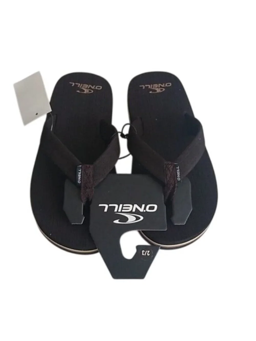 O'Neill Phluff Daddy Dark Brown Flip Flop, Size 2/3 Sandals